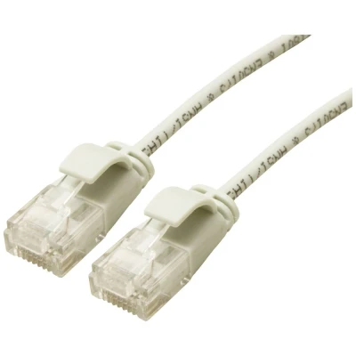 Immagine di Roline green 21.44.3903 RJ45 cavo di rete, patch CAT 6A U/UTP 1.00 m Grigio non schermato, Privo alogeni, Ritardante fiamma 1 pz.