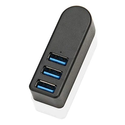 Immagine di EasyULT Hub USB 3.0 a 3 Porte, SuperSpeed 5Gbps Ruotabile 270 Mini Esterno per PC, Notebook, MacBook, HDD Mobile(Nero)