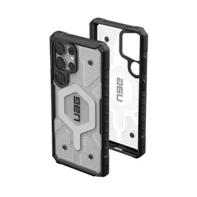 Immagine di URBAN ARMOR GEAR Pathfinder MS Case Samsung Galaxy S25 Ultra Custodia (Anello magnetico, &quot;Designed for Samsung&quot; certificato, Ricarica wireless compatibile, 5,5m Protezione) ice (trasparente)