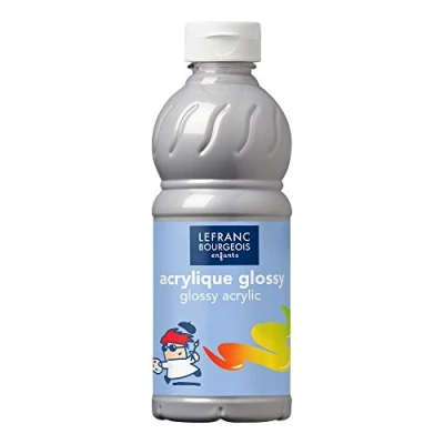 Immagine di Lefranc Bourgeois Acrilico Glossy 500 ml Argento