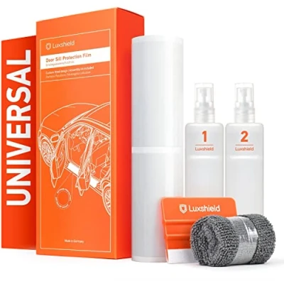Immagine di Luxshield Battitacco Auto Antigraffio Pellicola Set universale taglia S Protezione Accessori Tuning Portiera Trasparente Lucido