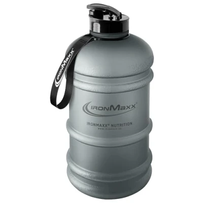 Immagine di IronMaxx Water Gallon Matt Ash Grey 2200ml Senza BPA e DEHP Borraccia ermetica con scala graduata Disponibile in vari colori perfetta per sport, lavoro uso quotidiano