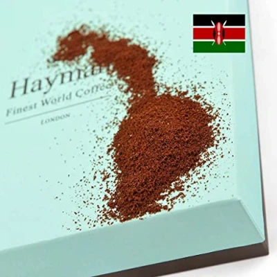 Immagine di 100% caffè Kamwangi AA Kirinyaga del Kenya Tostato e macinato Livello di tostatura caffè: media, Peso dell’unità vendita: 1 x 454g/16oz