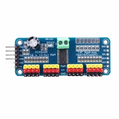 Immagine di JZK PCA9685 Modulo IIC driver servomotore PWM a 16 canali 12 bit per robot Arduino