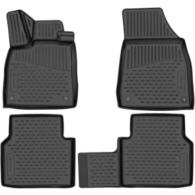 Immagine di Element tappetini in Gomma 3D Premium su Misura Adatti per Hyundai i20, Mk2 (II), 2014 2019, 4 Pezzi.