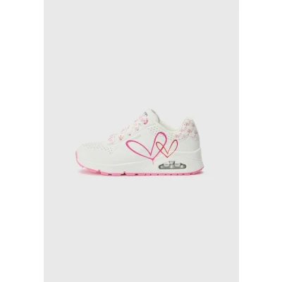 Immagine di Skechers Uno Twin Hearts, Scarpe da Ginnastica Donna, Bianco Rosso Rosa, 36.5 EU