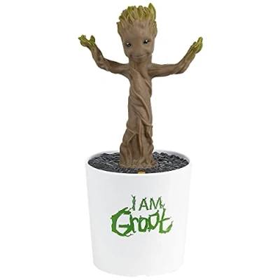 Immagine di Disney Guardians of The Galaxy Guardiani della Galassia Dancing Groot Action Figure con Musica, Colore Standard, GG 408.UM