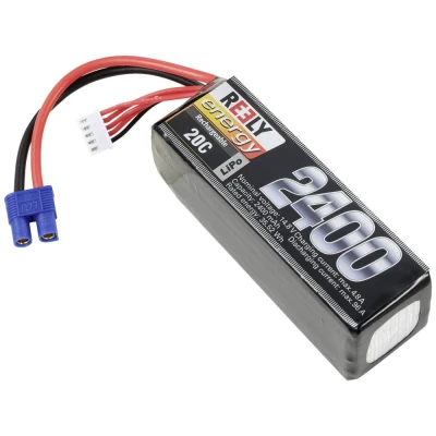Immagine di Reely Batteria ricaricabile LiPo 14.8 V 2400 mAh Numero di celle: 4 20 C Softcase EC3
