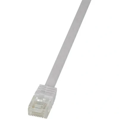 Immagine di LogiLink CF2081U RJ45 cavo di rete, patch CAT 6 U/UTP 7.50 m Bianco altamente flessibile 1 pz.