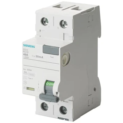 Immagine di Siemens 5SV33116 5SV3311 6 Interruttore differenziale A 2 poli 16 0.03 230 V