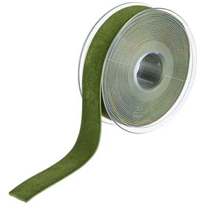 Immagine di Berisfords nastro di velluto, muschio, larghezza 22 mm, 5 m