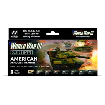 Immagine di Vallejo Model Color World War III Set di Accessori da modellismo, Multicolore, 770220