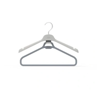 Immagine di Joseph Orderly Appendini Doppi per Abiti Lunghi, Vestiti e Tute, Set da 2, Ganci Integrati Spalline, in Plastica Riciclata