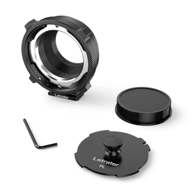 Immagine di Letrater Adattatore per obiettivo PL L convertitore a fotocamere con montaggio L, Panasonic S1 S1R S1H S5/ SL SL2 CL TL/Sigma FP DLSR, nero opaco