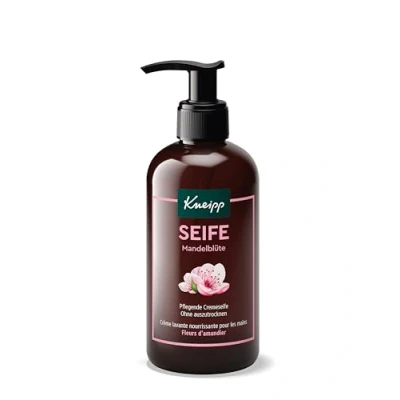 Immagine di Kneipp sapone crema nutriente fiori di mandorle, cremoso per una pulizia delle mani antibatterica, oli essenziali naturali particolare esperienza fragranza, 250 ml