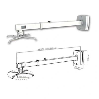 Immagine di Approx APPSV03P supporto per proiettore Parete Bianco