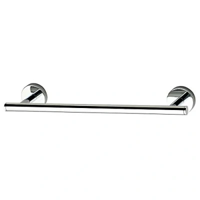 Immagine di Kibath Barra Asciugamani di design Med 30 cm. Realizzato in acciaio inox e finitura cromata lucida. con due opzioni posizionamento, adesivo o viti, 478423
