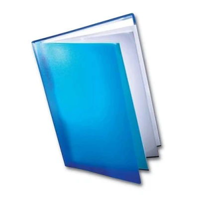 Immagine di Dekko Raccoglitore con tasche portadocumenti trasparenti, max 50 fogli, formato A3, colore: Blu