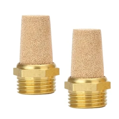 Immagine di Silenziatore pneumatico in bronzo sinterizzato 1/2&quot;, 2, 5 o 10 pezzi, qualità industriale (2, 1/2&quot;)