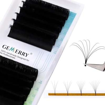 Immagine di 15 20mm mix Extension Ciglia Volume Russo 2D 3D 5D 6D 8D 10D 0,05mm d curl Finte Seta Naturale Ciuffetti Individuali Professionale di GEMERRY (0.05 20mm)