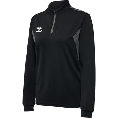 Immagine di hummel Hmlauthentic Felpa da Donna con Mezza Zip, Schwarz, XS