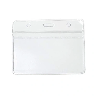 Immagine di CKB LTD 20x Orizzontale Porta Badge Custodie per in Plastica Identità ID Tasca Sacchetti Portabadge 10 x 8 cm dimensioni inserto 9,8 6 Carta di Credito Standard Tesserino Riconoscimento