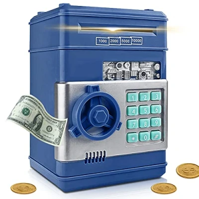 Immagine di YUNYODA Salvadanaio elettronico per bambini digitale con password grande banca di sicurezza macchina automatica