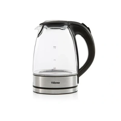 Immagine di Tristar WK 3377 Bollitore in Vetro da 1.7 litri, 2200 watt, Trasparente