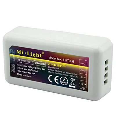 Immagine di LIGHTEU, Miboxer 2.4GHz LED Controller monocolore WiFi Telecomando Luminosità Dimmerabile, fut036