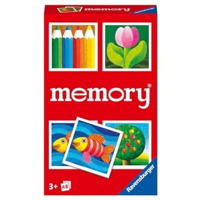 Immagine di Ravensburger Memory Children, Gioco di Carte per Tutta la Famiglia, 2 6 Giocatori, Idea Regalo Bambini 3+ Anni, Edizione in Italiano
