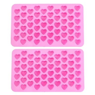 Immagine di stampo per cubetti di ghiaccio, in silicone con a forma cuore (rosa),stampo ghiaccio