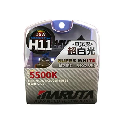 Immagine di MARUTA MTEC H11 55W SUPER WHITE MT 484 Lampade alogene a gas Xenon 5500K marchio ECE