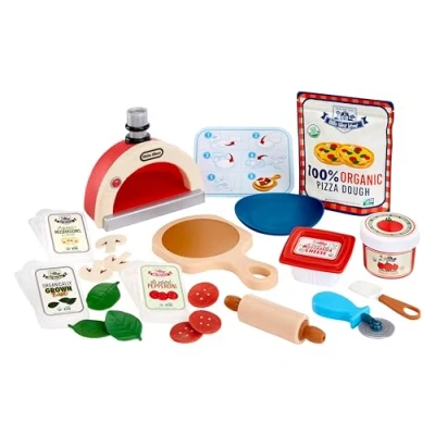 Immagine di Little Tikes Creative Chefs Pizza Kit Con Speciale Sabbia da Mescolare Make It! Mix, 22 Accessori, Gioco Realistico di Finzione del Pizzaiolo, Età 3+, NON COMMESTIBILE