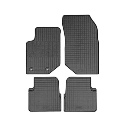 Immagine di CIKCar Tappetini in Gomma Compatibile con Jeep Avenger (Benzina) 2023 (4 Pezzi + Sistema di Fissaggio)