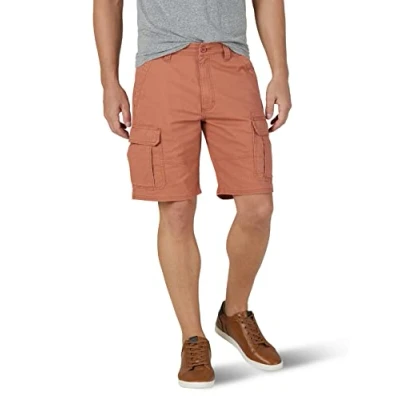 Immagine di Wrangler Authentics Pantaloncini Cargo Elasticizzati Classici da Uomo, Marrone Rame., 48