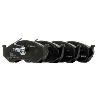 Immagine di DELPHI LP1615 Kit pastiglie freno Non predisposto per contatto segnalazione usura con lamierino anticigolío senza accessori JEEP: WRANGLER 3