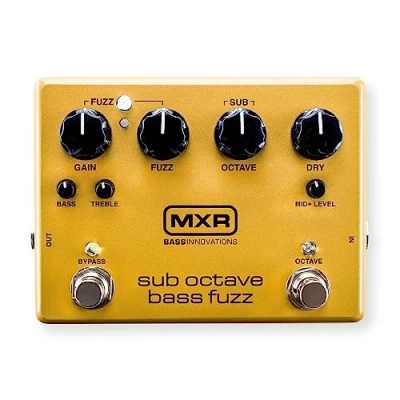 Immagine di MXR M287 SUB Octave BASS FUZZ, Pedale Fuzz per Basso,CONTROLLI:Bypass,Octave,Treble,Bass,Gain,Fuzz,Sub Octave,Mid+ Level,Dry