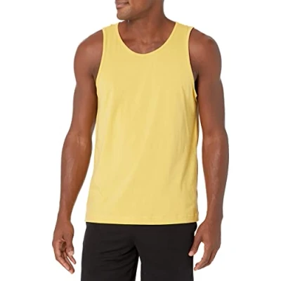 Immagine di Amazon Essentials Top a Canotta Regular Fit Uomo, Giallo, XS