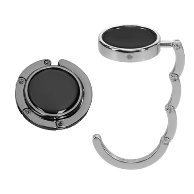 Immagine di kwmobile Set 2x Gancio Borsa da Tavolo Appendi in Alluminio Pieghevole Antiscivolo Antigraffio Appendiborsa Scrivania Max 3 kg