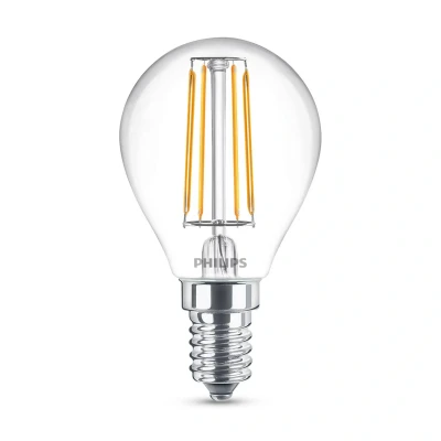 Immagine di Philips Classic Lampadina LED E14 P45 4,3W trasparente 4.000K