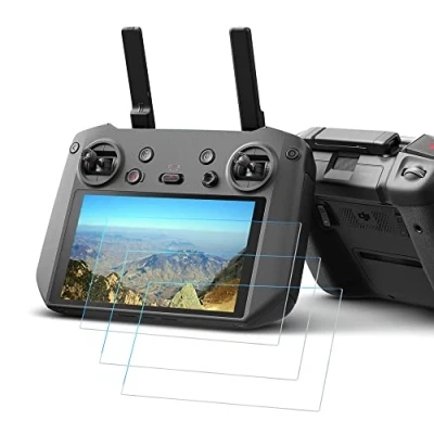 Immagine di FANZR Protezione dello schermo compatibile per DJI RC Pro Controller, 0,3 mm 9H Durezza antigraffio Vetro Temperato (confezione da 3)
