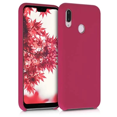 Immagine di kwmobile Cover per Huawei P20 Lite Custodia Back Case Smartphone in Silicone TPU Protezione Gommata fucsia matt