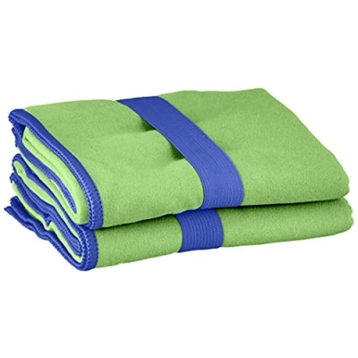 Immagine di Playshoes Multifunzione Asciugamano da Bagno in Microfibra, Verde 29 (Green), 40 x 80 cm 2er Pack