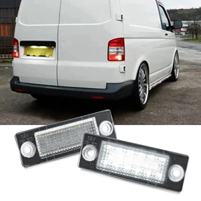 Immagine di 2pcs LED Numero di Targa Della Lampada Luce per V W P assat B5.5 Caddy MK3 Golf T ransporter T5 T6 ouran J etta Syncro
