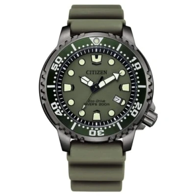 Immagine di CITIZEN Orologio solare da uomo Eco Drive in acciaio inox con cinturino caucciù Promaster Metropolitan Adventurer Dive BN0157 11X, cinghia