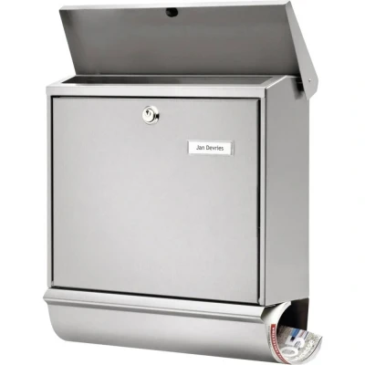 Immagine di Burg Wächter 32680 COMFORT Set 39130 NI Cassetta della posta Acciaio inox Argento Serratura a chiave