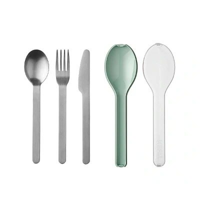 Immagine di Set 3 Posate Personalizzabili con Astuccio Nordic Sage Personalizzato