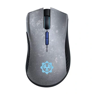 Immagine di Razer Mamba Wireless Edizione Gears of War 5 USB Gaming Mouse per PC che Offre fino a 50 Ore di Gameplay, Senza Fili, Sensore Ottico 5G, 7 Tasti Programmabili e Illuminazione Chroma RGB