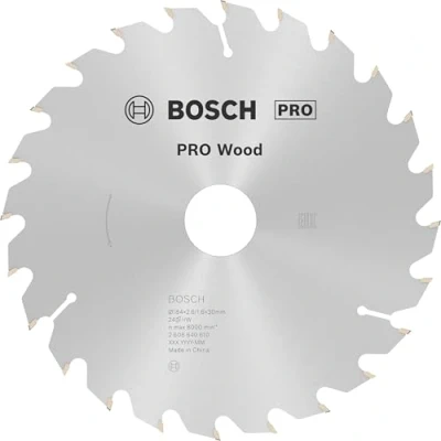 Immagine di Bosch Accessories Optiline 2608640610 Lama circolare in metallo duro 184 x 30 2.6 mm Numero di denti: 24 1 pz.