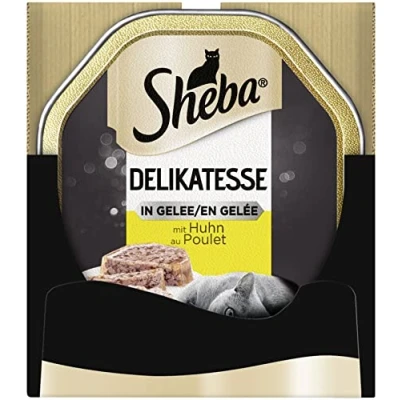 Immagine di Sheba Delikatesse Cibo per gatti con pollo, 22 Bustine (2 x 11 85 g)